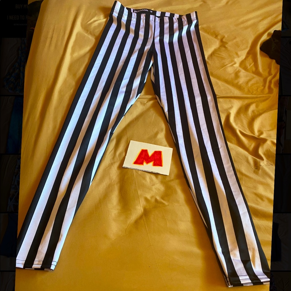 BlackMilk striped leggings, never worn!